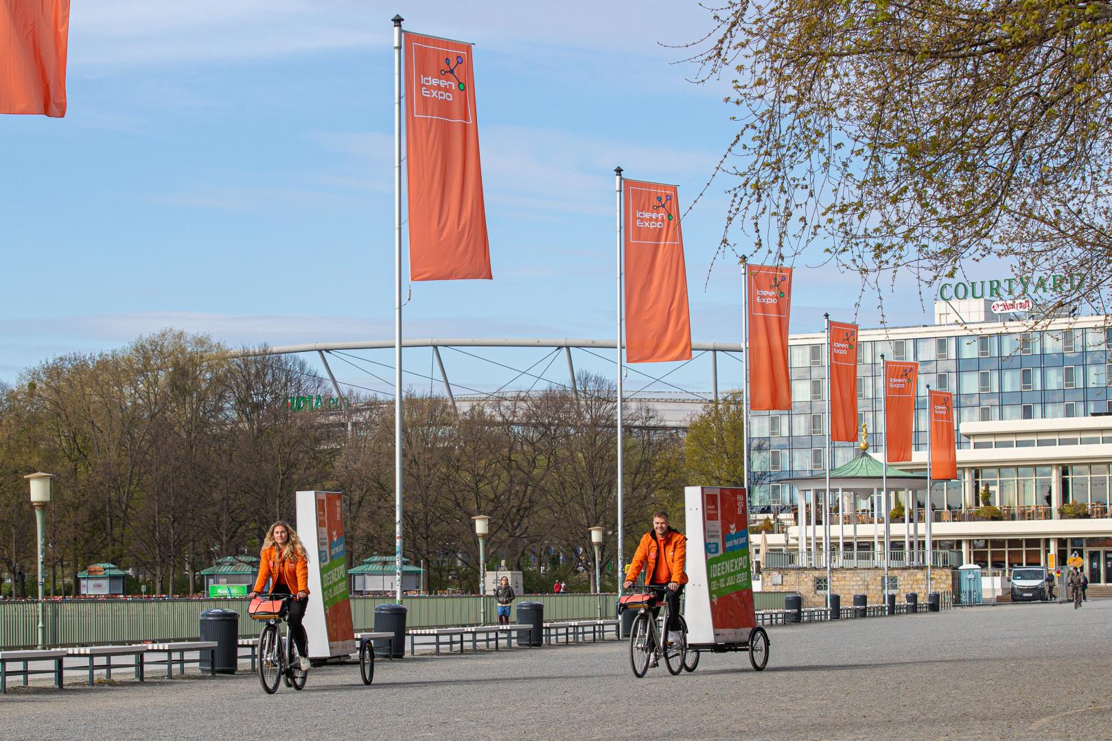 IE-Fahnen am Maschsee